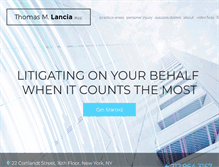 Tablet Screenshot of lancialaw.com